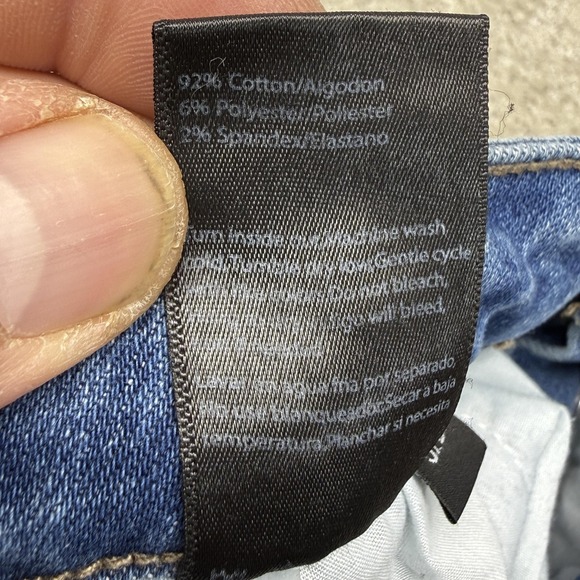 Risen Jeans Jeans Womens 5/27 Blue High Rise Distressed Button Fly Skinny Denim - Picture 13 of 14